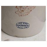 Red Wing 4-Gallon Stoneware Crock 12" x 12"
