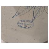 Red Wing Union Stoneware 25-Gallon Stoneware Crock / Birch Leaf pattern / 21" x 22"