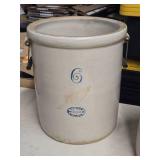 Red Wing 6-Gallon Stoneware Crock 15" x 13"