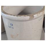 Red Wing 12-Gallon Stoneware Crock with Handles 17 1/2" x 16 1/2"