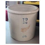 Red Wing 12-Gallon Stoneware Crock