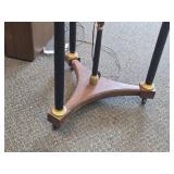 Vintage 16" Heirloom Globe Illuminated on Wooden base with wheels by Replogle