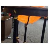 Vintage 16" Heirloom Globe Illuminated on Wooden base with wheels by Replogle