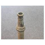 Vintage Late 19th / Early 20th Century 32" Brass and Cast Iron Fire Hose Nozzle