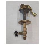 Vintage Lunkenheimer Alpha No. 6 Brass and Glass Body Oiler