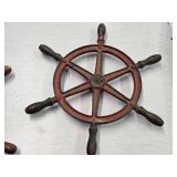 16" Cast Iron Nautical Ship Steering Wheel