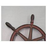 16" Cast Iron Nautical Ship Steering Wheel