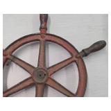 16" Cast Iron Nautical Ship Steering Wheel