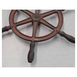 16" Cast Iron Nautical Ship Steering Wheel