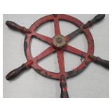 16" Cast Iron Nautical Ship Steering Wheel