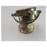 Vintage Chronometer Quartz Nautical Clock on a Brass Stand