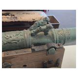 Model Cannon, Bronze Copy of Vasakanon From 1626 Swedish Metalkonst AB Carlskronay | 2nd Half 20th Century