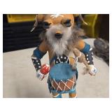 Vintage Handcrafted Hopi Kachina Native American Doll - Mudhead Clown by Artist Julie Begay 1998