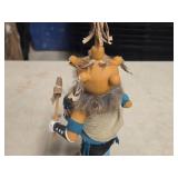 Vintage Handcrafted Hopi Kachina Native American Doll - Mudhead Clown by Artist Julie Begay 1998
