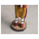 Vintage Handcrafted Navajo Style Hopi Kachina Native American Doll - Clown Singing For Good Way by D. Livingston 1995