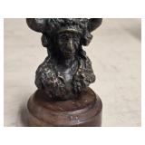Native American with Bison Headdress theme Bronze Sculpture / by Ron Forman