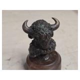 Native American with Bison Headdress theme Bronze Sculpture / by Ron Forman