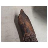 Handcarved Wood Spirit Sculpture - Possible Cedar or Drift Wood Depicting a Wizard or Tree Spirit - Rocky (titled on back)