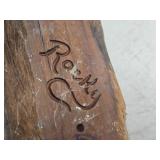 Handcarved Wood Spirit Sculpture - Possible Cedar or Drift Wood Depicting a Wizard or Tree Spirit - Rocky (titled on back)