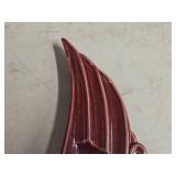 Vintage Red Wing Potteries Pretty Red Wing Indian Maiden / Pretty Model theme Ashtray