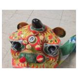 Vintage Chinese Lion Dance Mask / Head Puppet made of Handcrafted Paper Mache