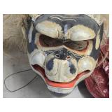 Vintage Handcarved Handpainted 20th Century Balinese Wooden Monkey Mask