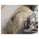 Vintage Handcarved Handpainted 20th Century Balinese Wooden Monkey Mask