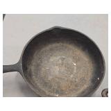 Lot of (3) Cast Iron Cookware - 6-1/2" Pan, 8" Pan and 11" Skillet