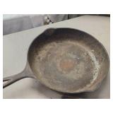 Lot of (3) Cast Iron Pans 11" (x1), 6-1/2" (x2)