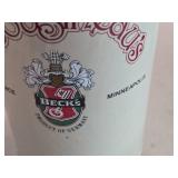 Vintage 1.0-Liter Stoneware Beer Stein by J. Cousineau