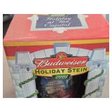 2001 Budweiser Holiday Edition Beer Stein (in original packaging)