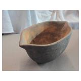 Vintage Cast Iron Bowl with Spouts on Each End 9" x 5 1/2" x 5"