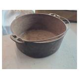 Vintage Cast Iron Dutch Oven / Cauldron (no lid) 4" x 10"