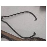 Lot of (3) Vintage Cast Iron Tools - Ice Tongs, Wood Cook Stove Lid Lifter, Shovel
