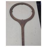 Vintage 36" Cast Iron Cannonball Sizing Tool