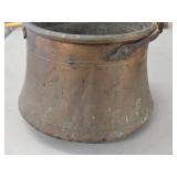 Vintage Copper Cauldron 10" x 12"