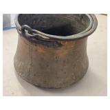 Vintage Copper Cauldron 10" x 12"