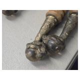 Lot of (4) Vintage Glass Ball and Claw Foot Table Legs