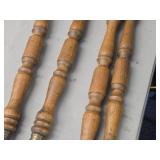 Lot of (4) Vintage Glass Ball and Claw Foot Table Legs