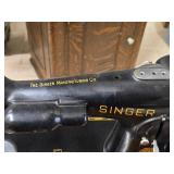 Singer Sewing Machine with Wood Flip-Top Cabinet 58" x 17" x 38"