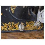 Mendota Model C Sewing Machine with Wood Flip-Top Cabinet 51" x 20" x 37"