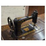 Mendota Model C Sewing Machine with Wood Flip-Top Cabinet 51" x 20" x 37"