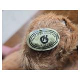 Lion Carrying Cub theme Goat Fur Décor 20" x 8"