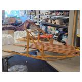 Wooden Dog Sled 77" x 22" x 28"