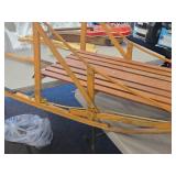Wooden Dog Sled 77" x 22" x 28"