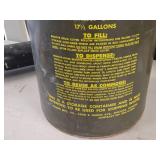 17.5-Gallon Steel Civil Defense Survival Supplies Barrel 22" x 16"
