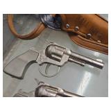 (2) Cap Guns with Wall Drug Holster