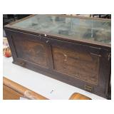 Glass and Wood Mirrored Display Box