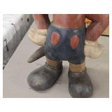 14 1/2" Mickey Mouse theme Hand-Carved Wood Statue