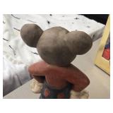 14 1/2" Mickey Mouse theme Hand-Carved Wood Statue